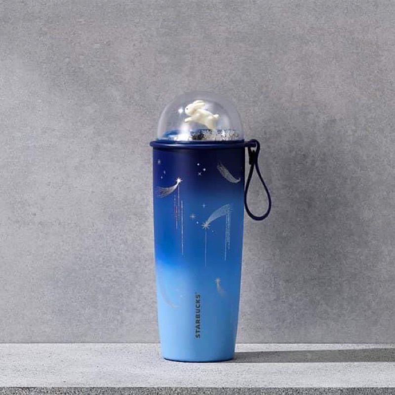 Bình Starbucks Tumbler 20Oz (591ml) SS Gradient Blue Meteor W/Dome Trung Thu