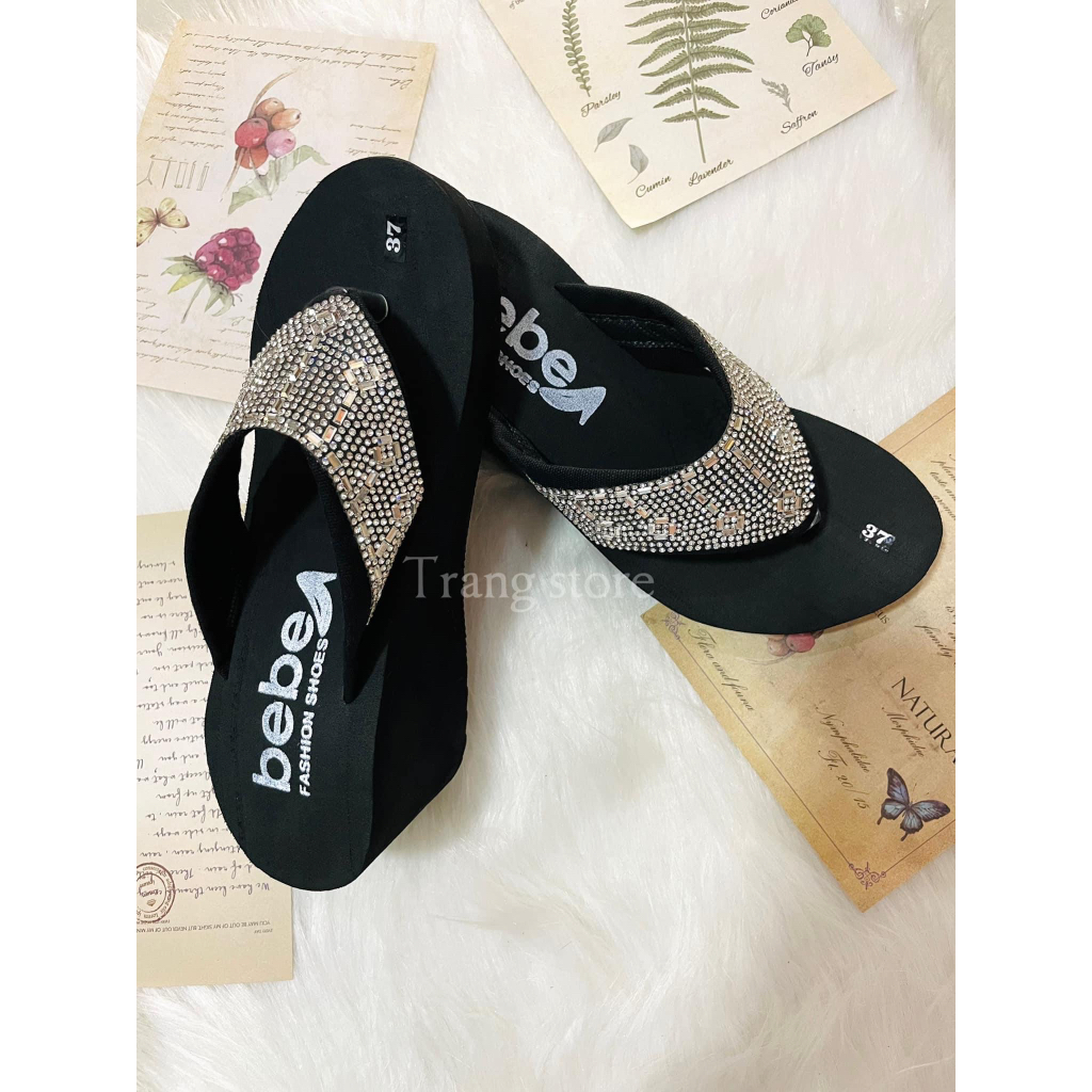 Dép xốp kẹp cao 5-7cm cao gót đế xuồng(Ms002)