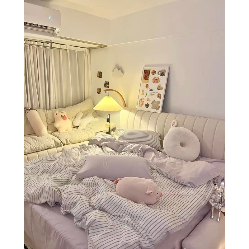 Set Bộ Vỏ Chăn Ga Gối Cotton tho TC Basic Phối Màu, Chất Liệu Mềm, Dày Đẹp _ Shinbedding ( sẵn 12 màu)