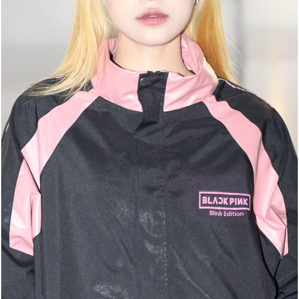Áo khoác gió Blackpink unisex phối dù 2 lớp,siêu sang