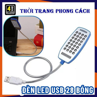 Đèn led 28 bóng siêu sáng uốn dẻo xoay 360 độ - đèn usb siêu sáng 28 bóng , phụ kiện cắm cổng usb sạc dự phòng, laptop