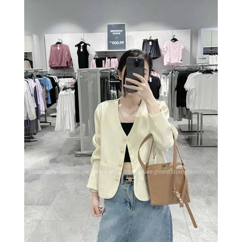 Áo khoác tweed dài tay