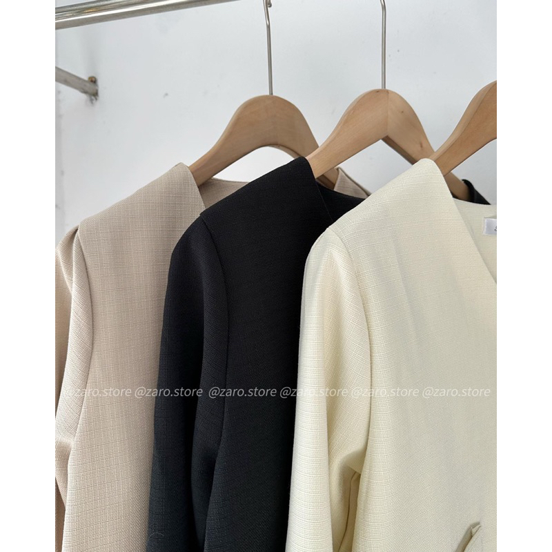 Áo khoác tweed dài tay