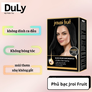 Dầu gội phủ bạc đen nâu jrouoi fruit gội là đen thảo dược nhuộm tóc tại nhà