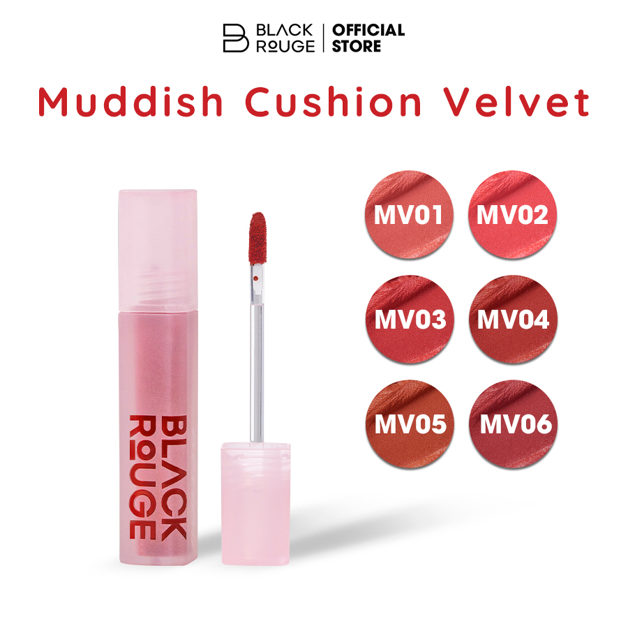[Lê Hà Trúc] Son Kem Black Rouge Muddish Cushion Velvet 34.8g