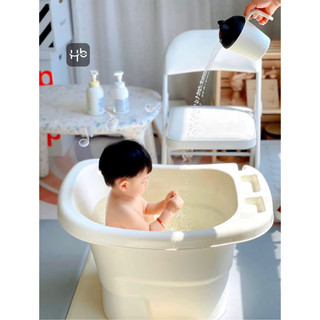 [ Sẵn xám ] Bồn tắm cho bé cao cấp chính hãng phong cách Hàn Quốc / Budsia Bathtub