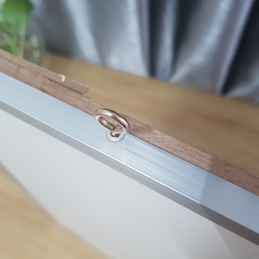 Bảng Trắng Mica Viết Bút Lông 60x80cm Bảng Trắng Treo Tường - Bảng Trắng Viết Bút Lông Viền Nhôm