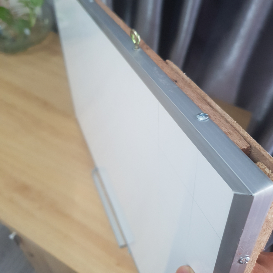 Bảng Trắng Mica Viết Bút Lông 60x80cm Bảng Trắng Treo Tường - Bảng Trắng Viết Bút Lông Viền Nhôm