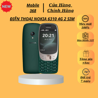 Điện Thoại Nokia 6310 (2021) - Dùng 2 Sim Loa to  - Tặng kèm pin sạc