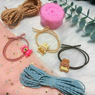 Cột tóc gắn charm hoạt hình dễ thương cho nữ