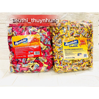 Kẹo Cứng Alpenliebe Sữa Caramen + Dâu Kem Bịch 2kg