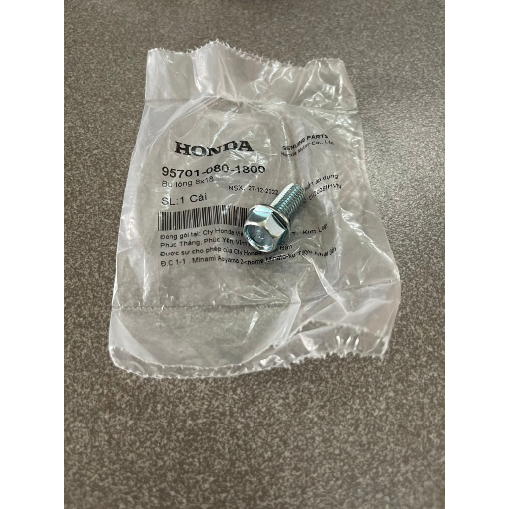 Ốc bắt cây sắt gác chân dưới xe future mập future led an pha bụng 110 chính hãng 957010801800