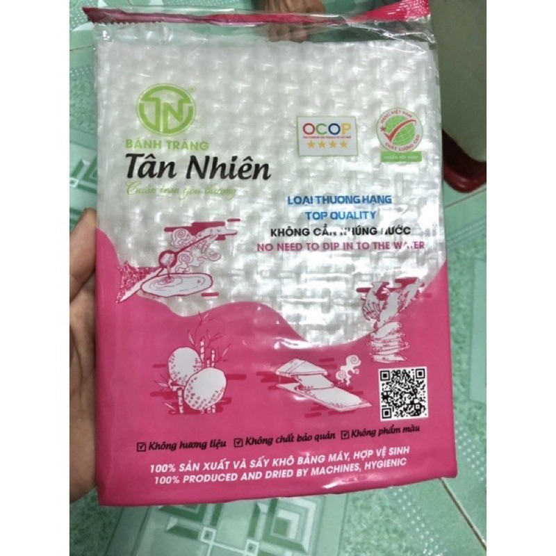 Bánh tráng siêu mỏng không cần nhúng nước Tân Nhiên gói 120g - đặc sản Tây Ninh.