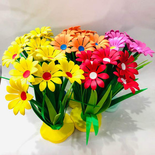 20 bông hoa xốp 3d đã uốn cong