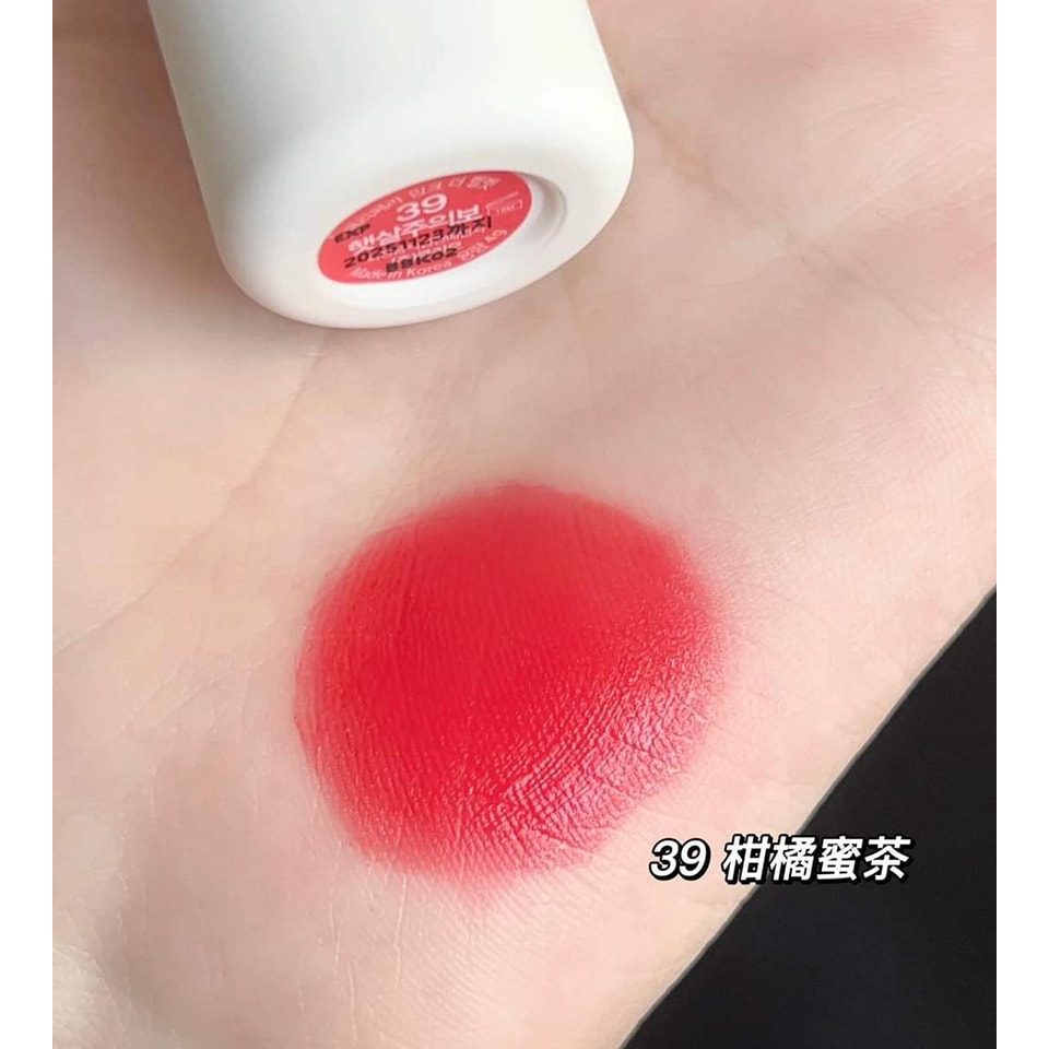 Son Ink Peripera 39 Sunny Orange Đỏ Cam Ink Velvet Lip Tint Kem Lì