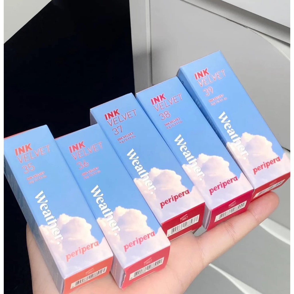 Son Ink Peripera 39 Sunny Orange Đỏ Cam Ink Velvet Lip Tint Kem Lì