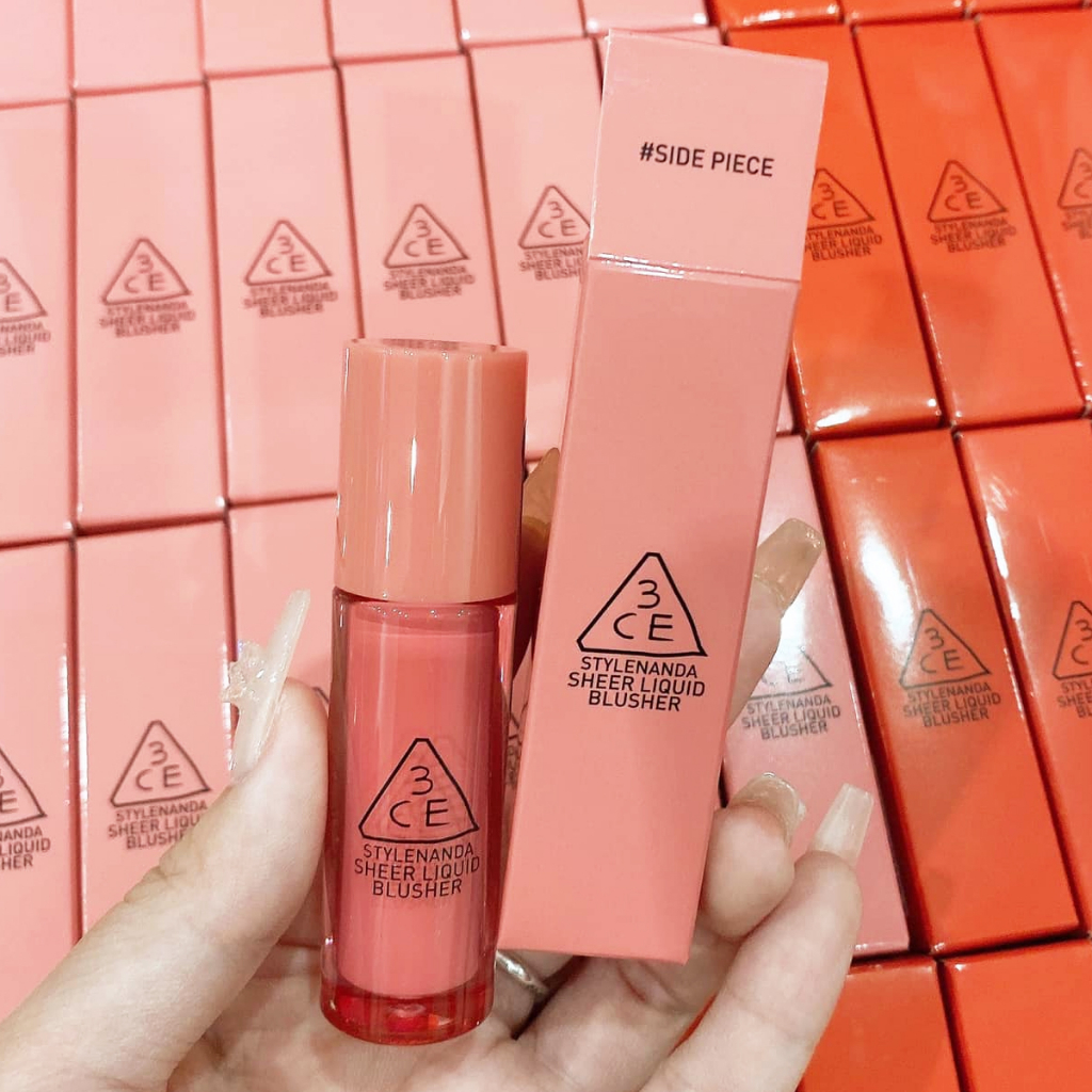 Má Hồng 3CE Dạng Kem Side Speice Hồng Đào Lâu Trôi 3CE Sheer Liquid Blusher 3g CHÍNH HÃNG