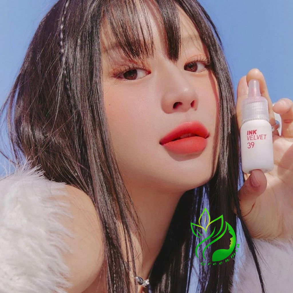 Son Ink Peripera 39 Sunny Orange Đỏ Cam Ink Velvet Lip Tint Kem Lì