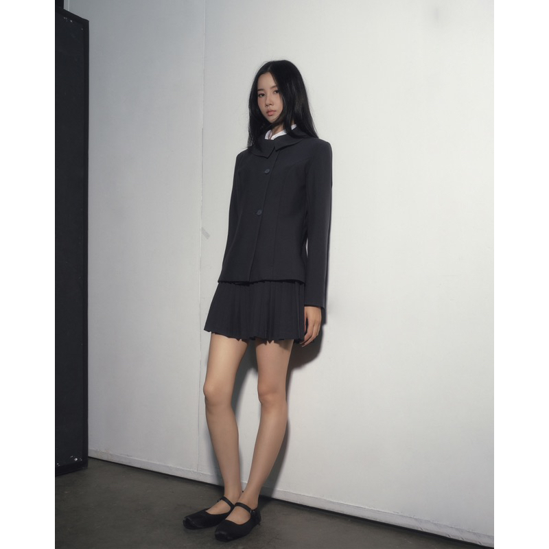 Bộ vest & chân váy xếp ly classic Miyou - HANN SET
