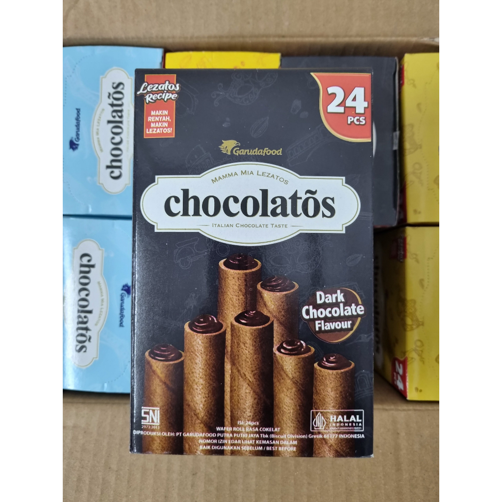 Bánh Cuộn Xốp Chocolatos Nhân SocoLa Đen 336g