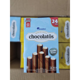 Bánh cuộn xốp chocolatos nhân vani 288g
