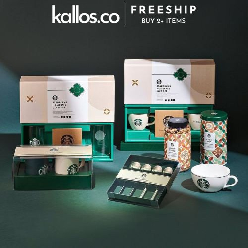 Bộ Quà Tặng Ly Tách Starbucks Home Cafe Mini Mug, Glass, Original Mug Gift Set - Kallos Vietnam