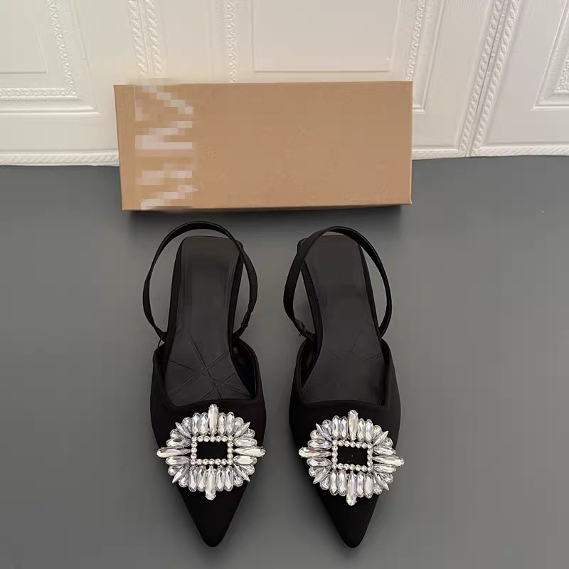 GIÀY CAO ZARA HỞ GÓT ĐÍNH ĐÁ LẤP LÁNH