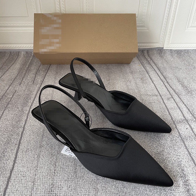 GIÀY CAO GÓT ZARA HỞ GÓT ĐẾ AIRFIT MÀU ĐEN