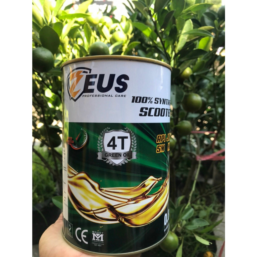 Nhớt Xe Tay Ga ZEUS Scooter 100% Synthetic 10W40 4T Power Oil 800ml