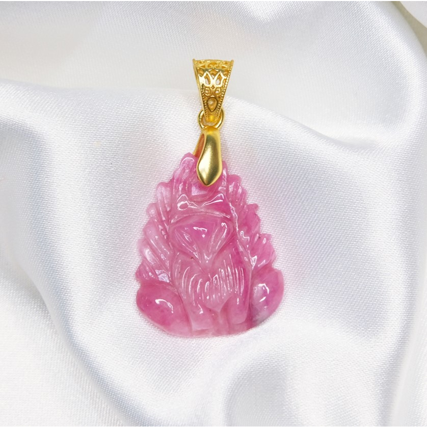 Mặt dây hồ ly chúa cửu vĩ hồ ly hồ ly chín đuôi Ruby Thái BARIN
