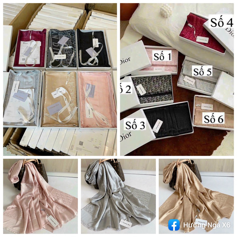 khăn lụa siêu đẹp ,full box xịn xò