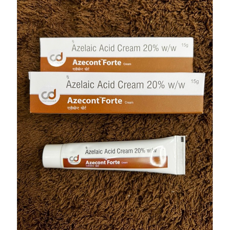 AZECONT FORTE 15G là kem dưỡng chấm thâm mụn chứa 15% 20% azelaic acid