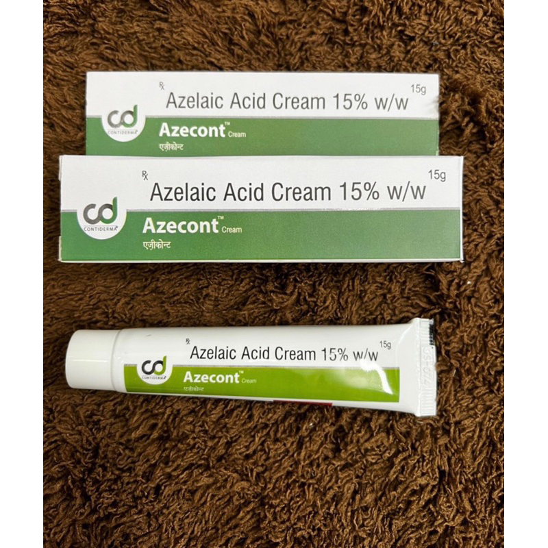 AZECONT FORTE 15G là kem dưỡng chấm thâm mụn chứa 15% 20% azelaic acid