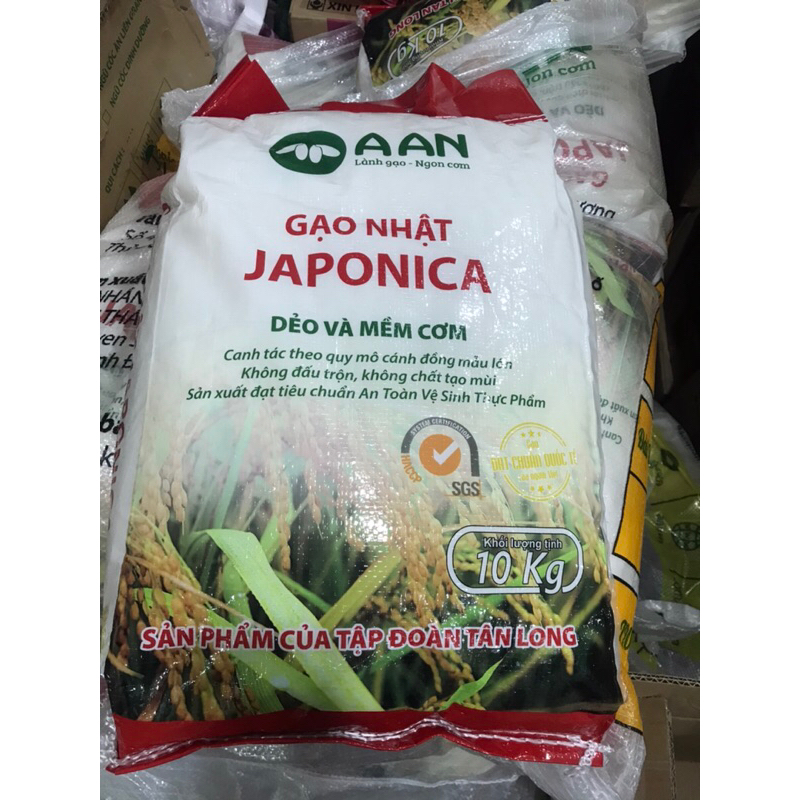 10kg gạo nhật Aan hạt tròn làm cơm sushi ,kimbap