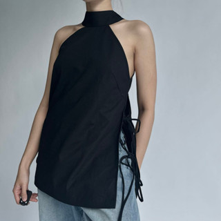 Seleen, Áo linen cao cấp kiểu yếm cổ cao tôn dáng phong cách, WT0003