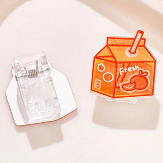Kẹp giấy đồ uống acrylic siêu cute