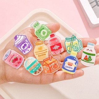 Kẹp giấy đồ uống acrylic siêu cute