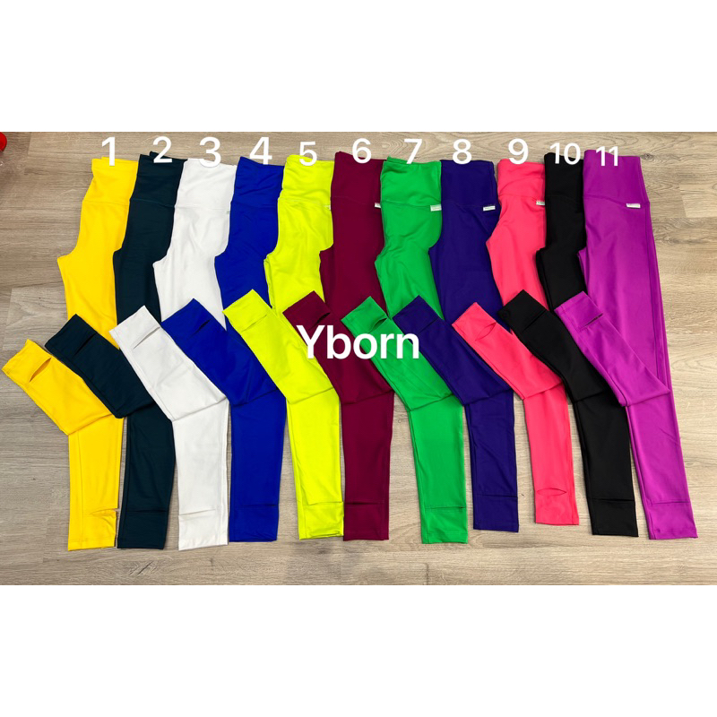 quần legging xẻ gót cạp cao gen bụng Yborn/ tập yoga gym co giãn 4 chiều lên fom tôn dáng