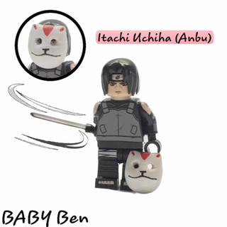 Lego minifigure itachi uchiha kèm phụ kiện mặt nạ và kiếm, vỏ kiếm