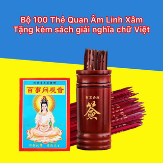 Bộ 100 quẻ thẻ quan âm linh xăm tặng kèm lời giải