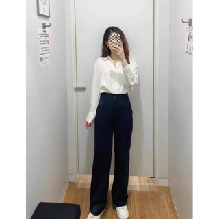 Áo sơ mi lụa HM auth