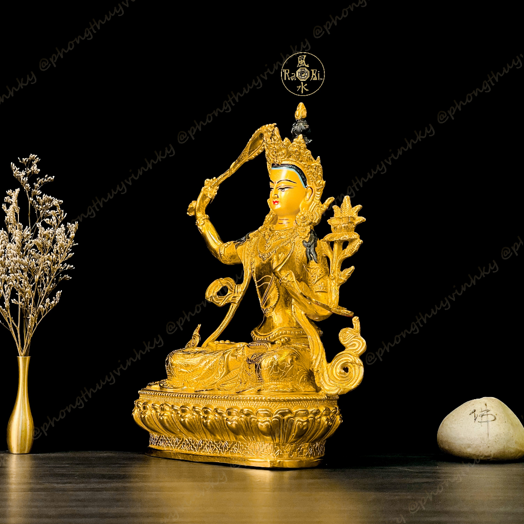 Đức Văn Thù Sư Lợi Bồ Tát - Tượng Đồng Thờ Cúng Mật Tông