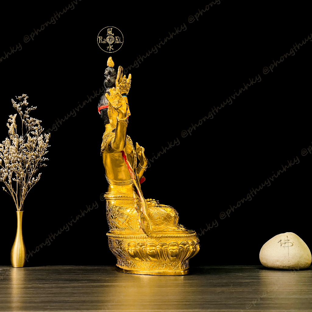 Đức Văn Thù Sư Lợi Bồ Tát - Tượng Đồng Thờ Cúng Mật Tông