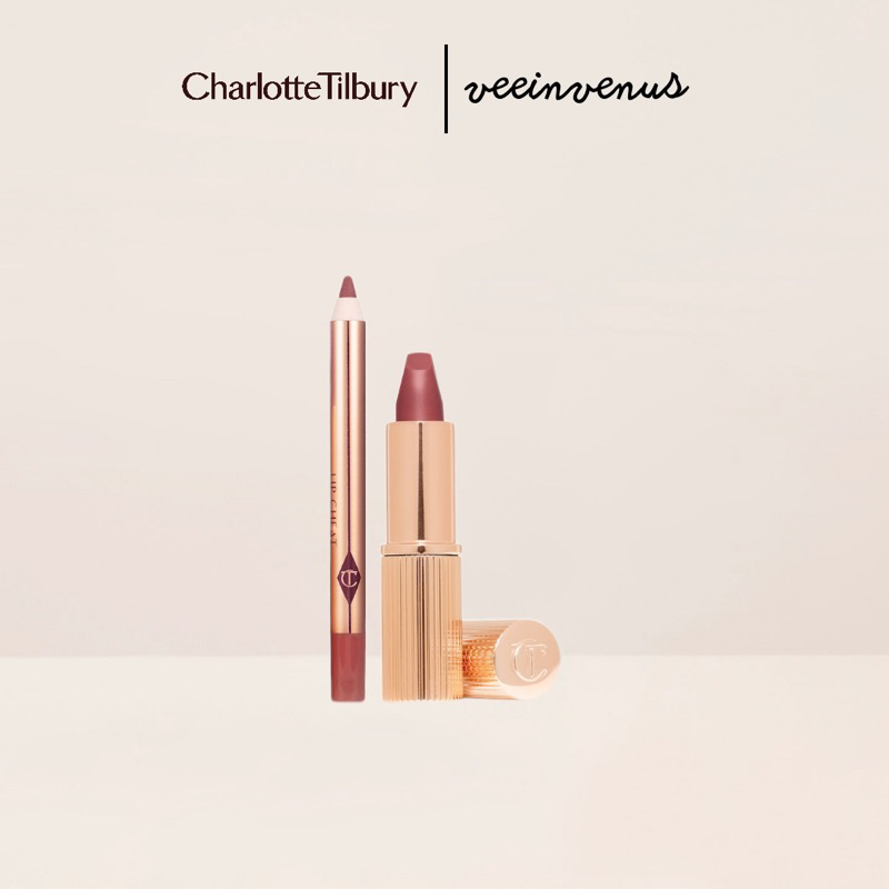 Set son + chì kẻ môi Charlotte Tilbury Mini Pillow Talk Lipstick & Liner Set