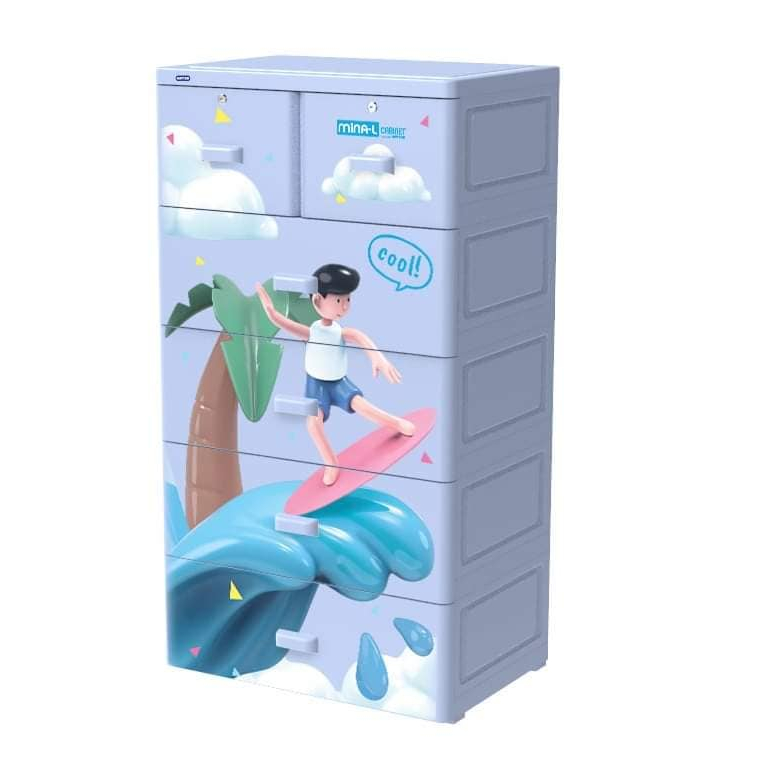 Tủ nhựa Duy Tân Mina L 5 ngăn- GIAO HỎA TỐC TRONG NGÀY