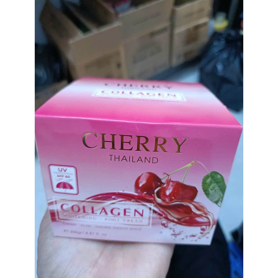 Kem Body Siêu Trắng Collagen Cherry Thái Lan