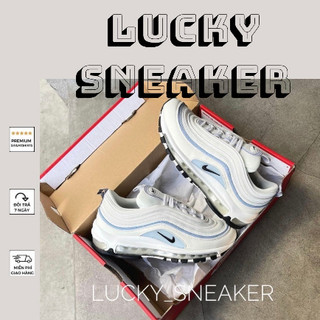 Giày air max 97 ghost trắng phản quang lai au