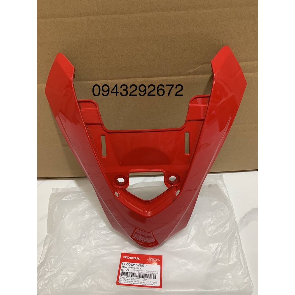 Mặt Nạ Trước - Mặt Nạ 2 Tầng Wave Rs100 Màu Đỏ Honda (64500KVRV40ZD)