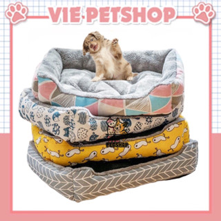 Đệm Lót Lông Giữ Ấm cho Chó Mèo Hình Chữ Nhật | Vie PETSHOP