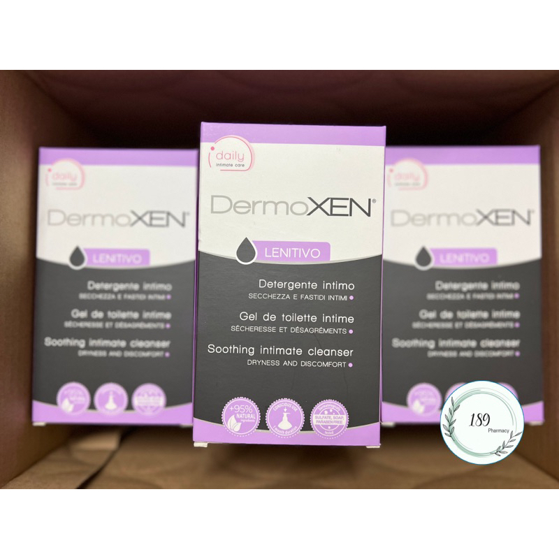 Dung dịch vệ sinh phụ nữ giảm ngứa DermoXEN lenitivo chai 200ml - Date mới nhất